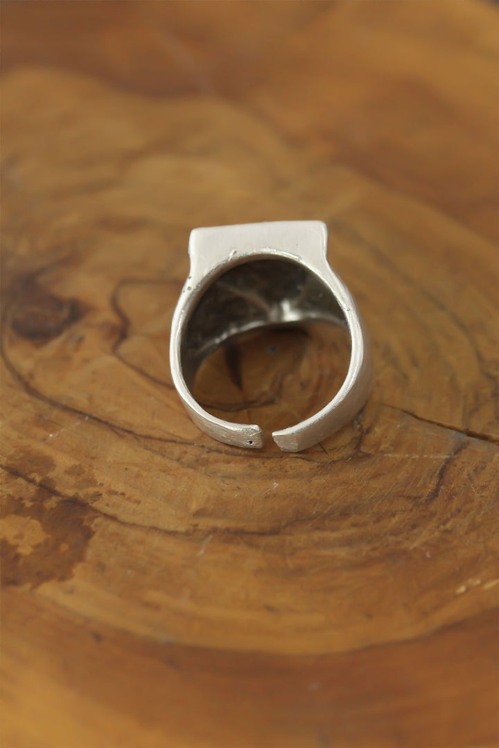 EBJ Eye Detail Metal Adjustable Men's Ring - Country Club