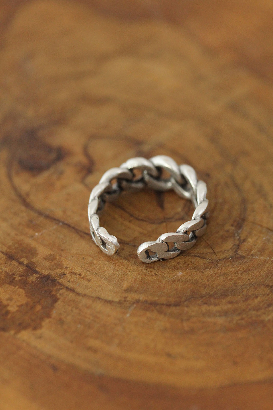 EBJ Chain Model Metal Adjustable Men's Ring - Lake Stevens