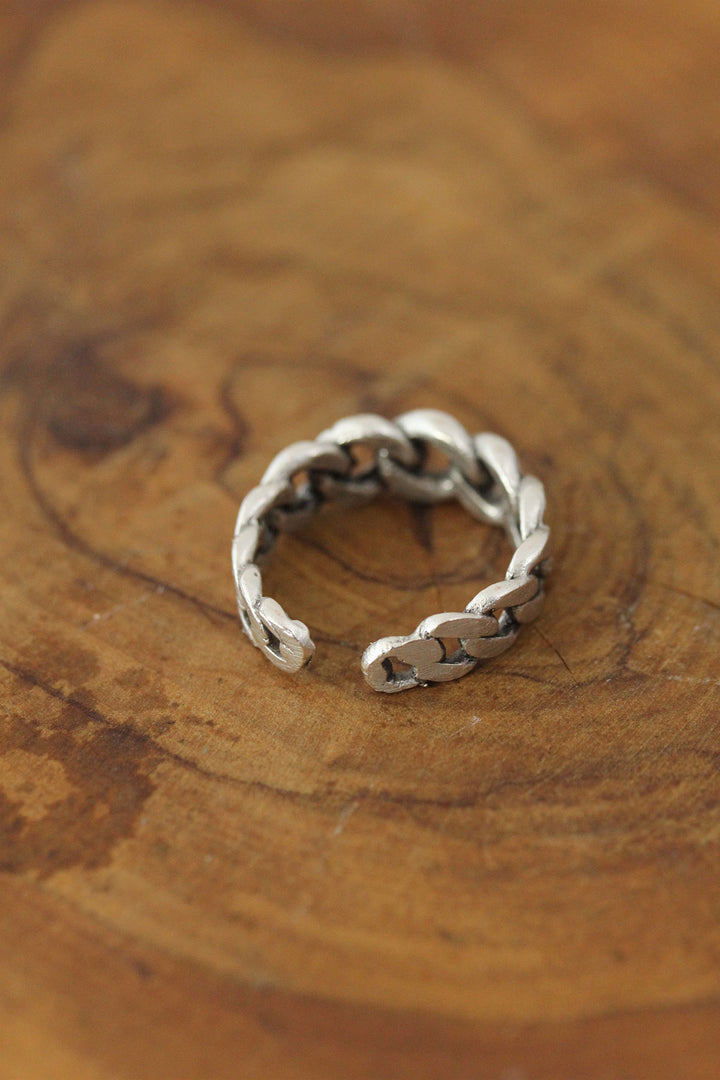 EBJ Chain Model Metal Adjustable Men's Ring - Lake Stevens