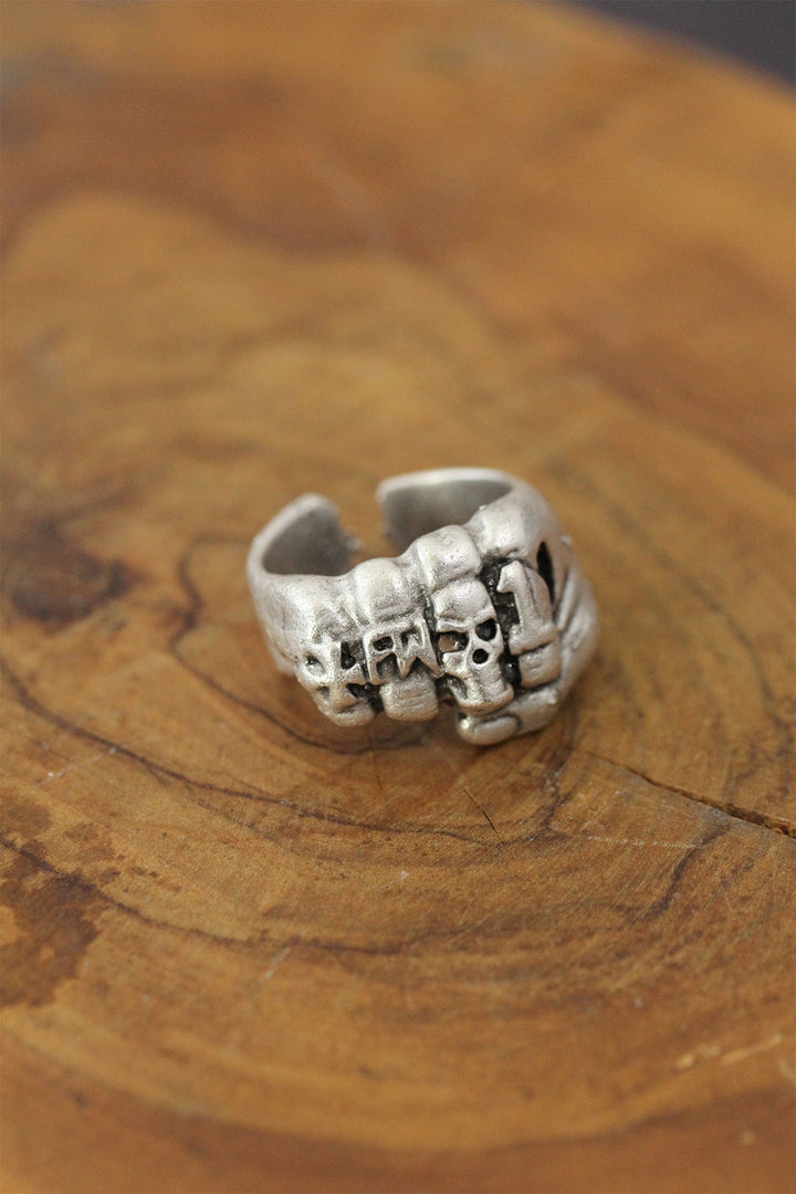 EBJ Figured Fist Model Metal Adjustable Men's Ring - Amarillo