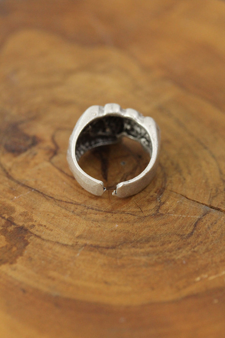 EBJ Figured Fist Model Metal Adjustable Men's Ring - Amarillo