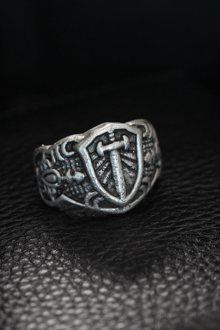 EBJ Adjustable Knight Sword Model Men's Ring - Fairfield