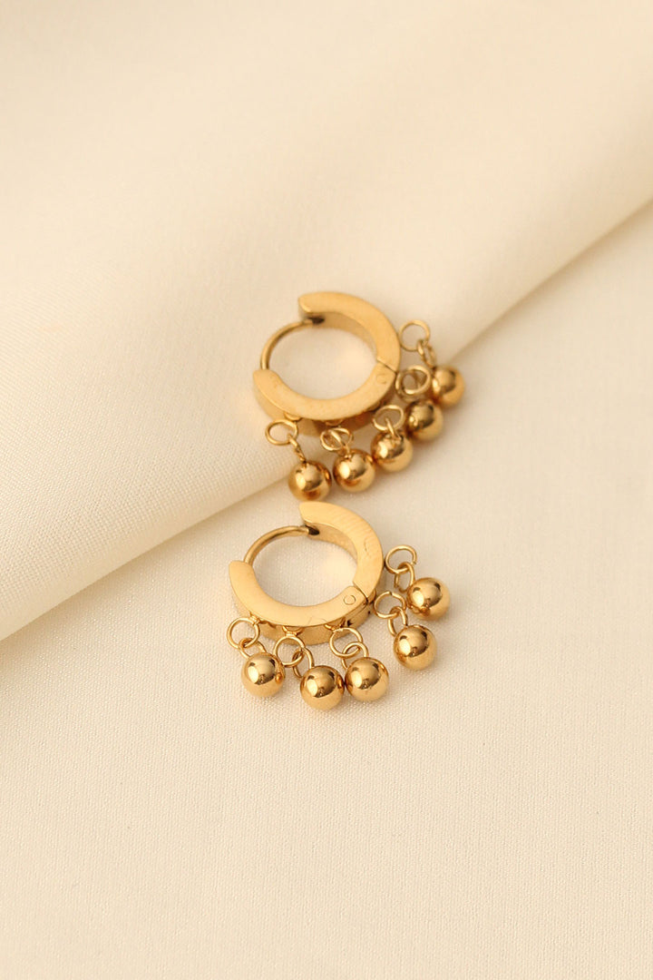 EBJ Steel Stud Detail Hoop Earring - Hengelo