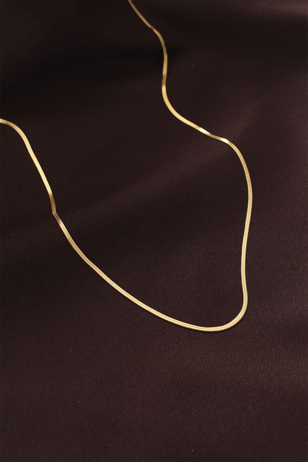 EBJ Steel Gold Color 60 cm Thin Italian Chain Necklace - Palo Alto