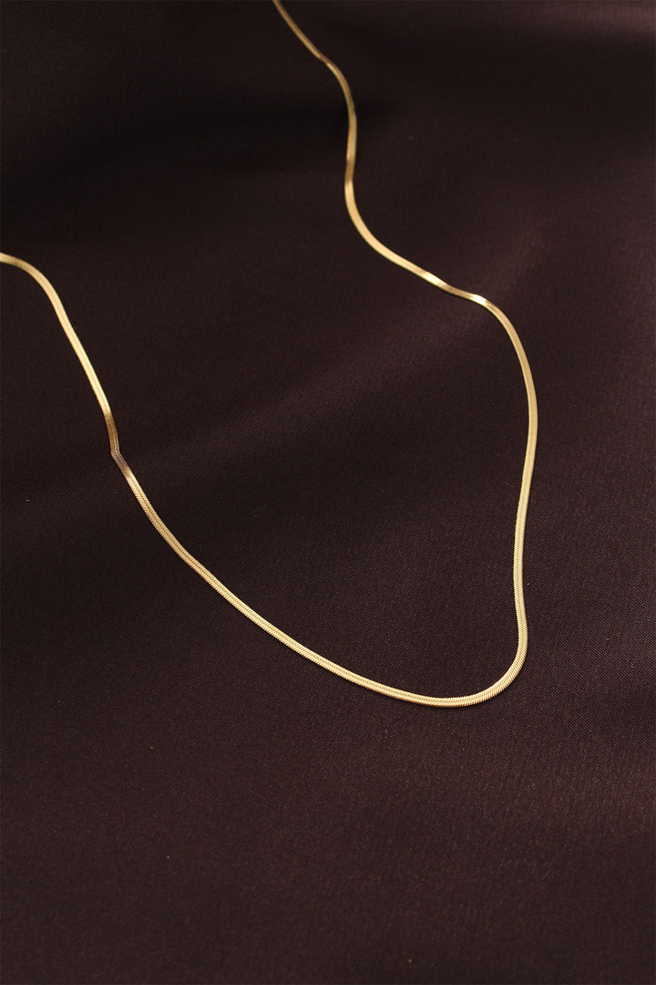 EBJ Steel Gold Color 60 cm Thin Italian Chain Necklace - Palo Alto