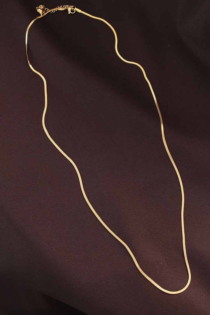 EBJ Steel Gold Color 60 cm Thin Italian Chain Necklace - Palo Alto