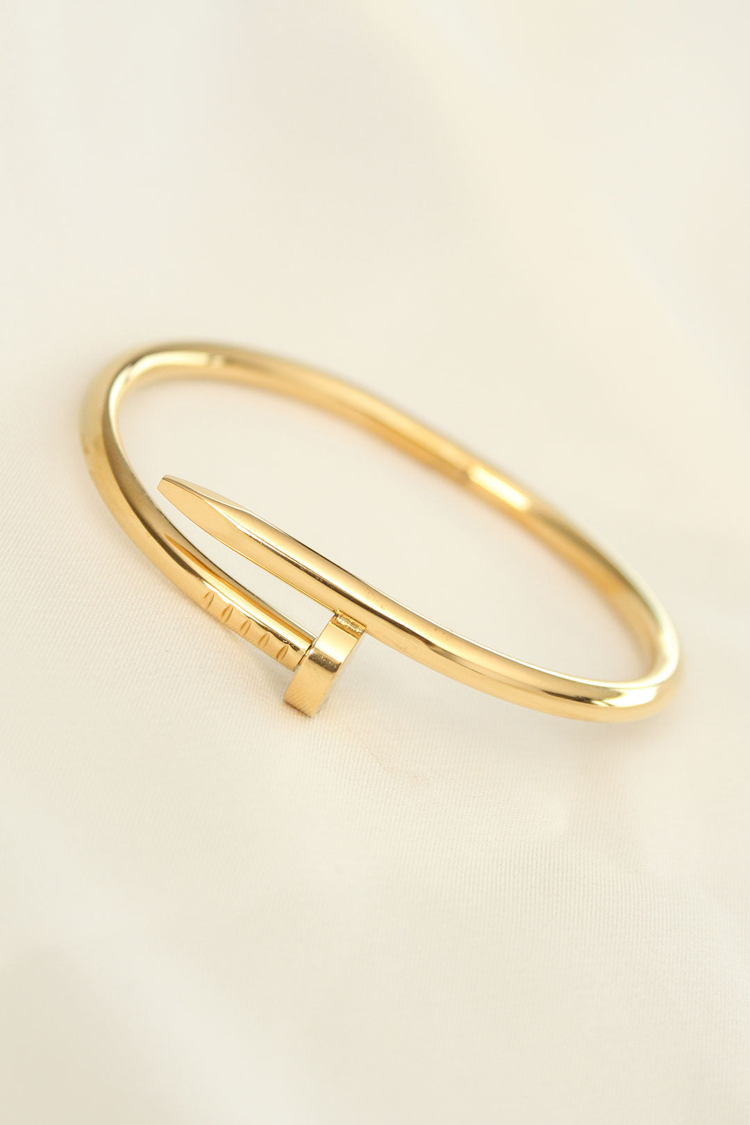 EBJ 316L Steel Gold Color Nail Model Bracelet - Fair Oaks