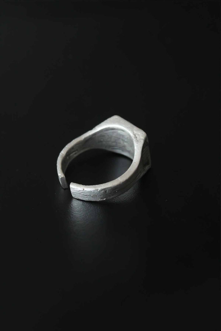 EBJ Antique Silver Color Adjustable Men's Ring - Beaumont