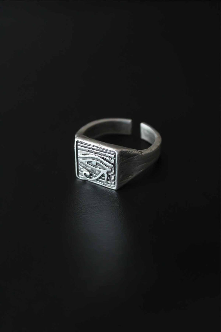 EBJ Antique Silver Color Adjustable Men's Ring - Beaumont