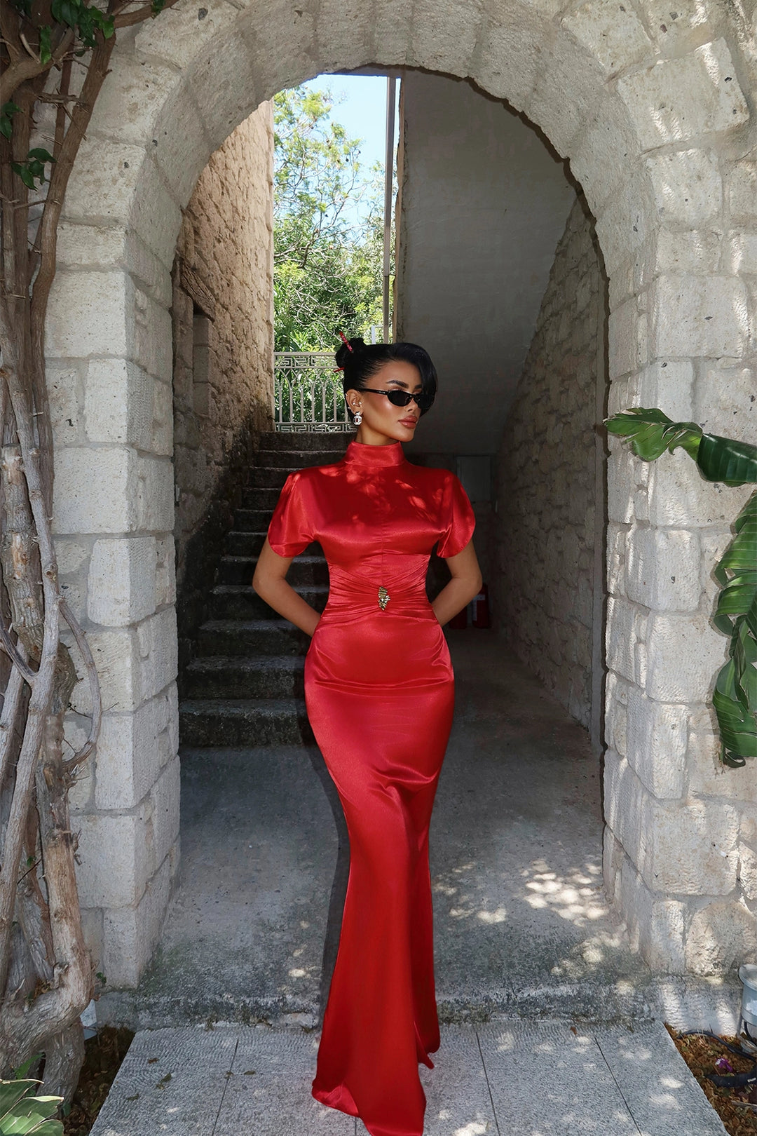 EYY Women Red Chyna Dress - Kaarst