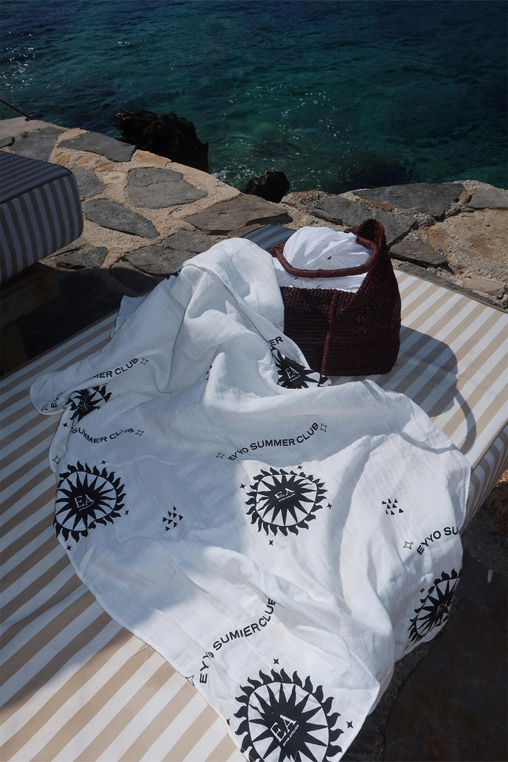 EYY Women White Summer Club Beach Towel - Ciudad Madero