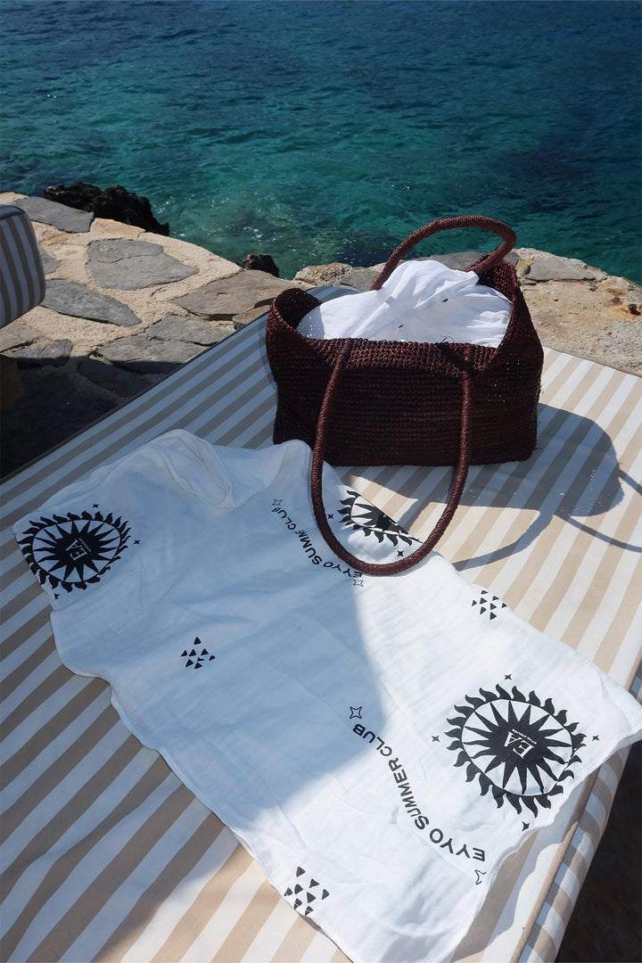 EYY Women White Summer Club Beach Towel - Ciudad Madero