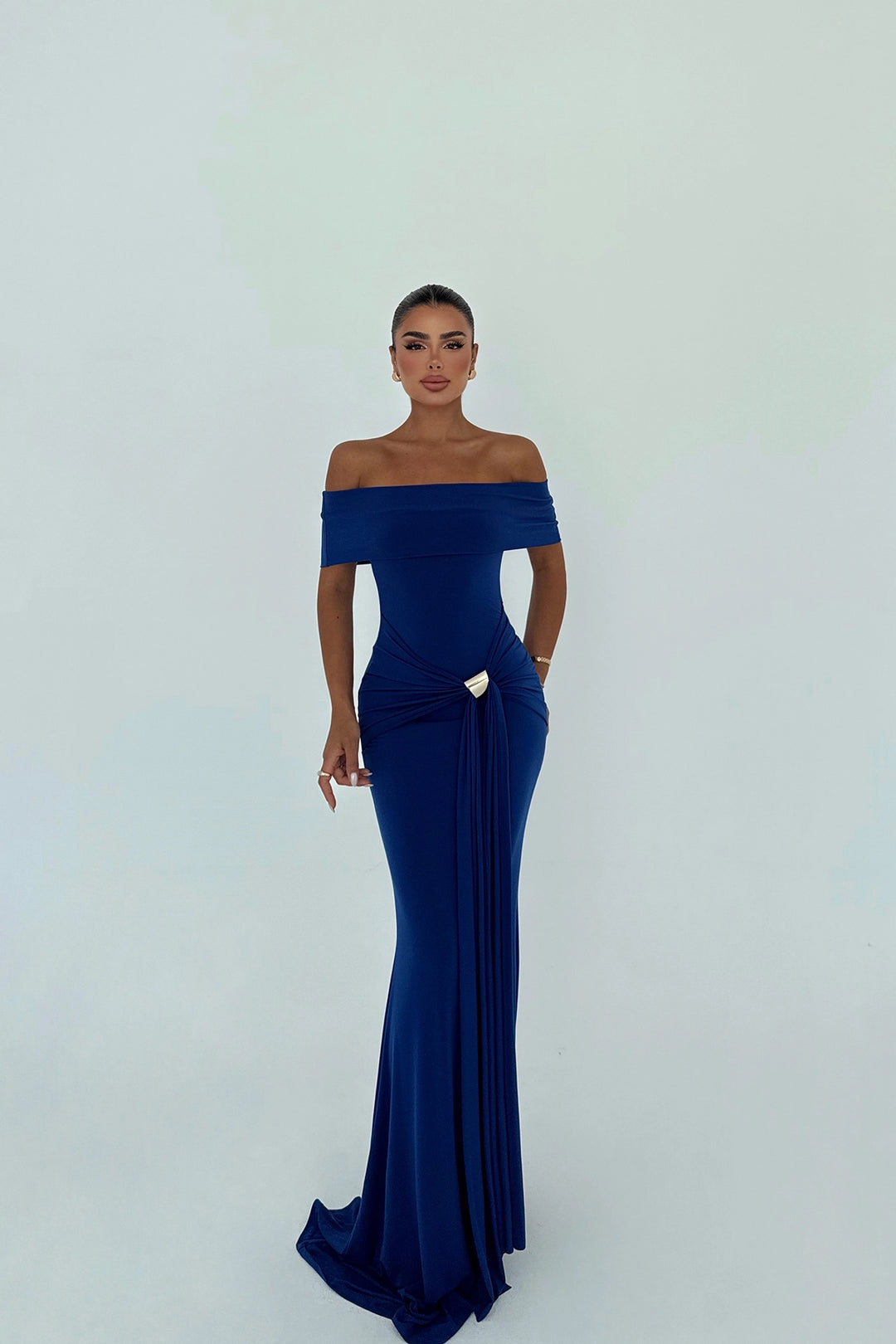 EYY Women Navy Blue Allayia Long Dress - Yalta