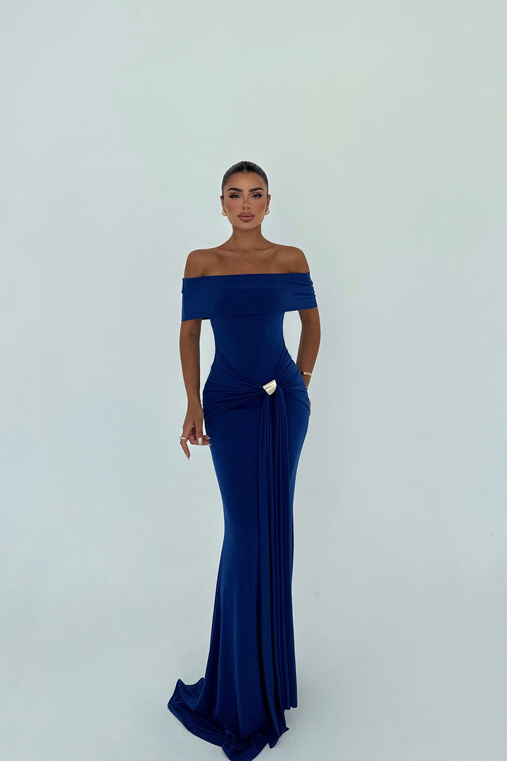 EYY Women Navy Blue Allayia Long Dress - Yalta