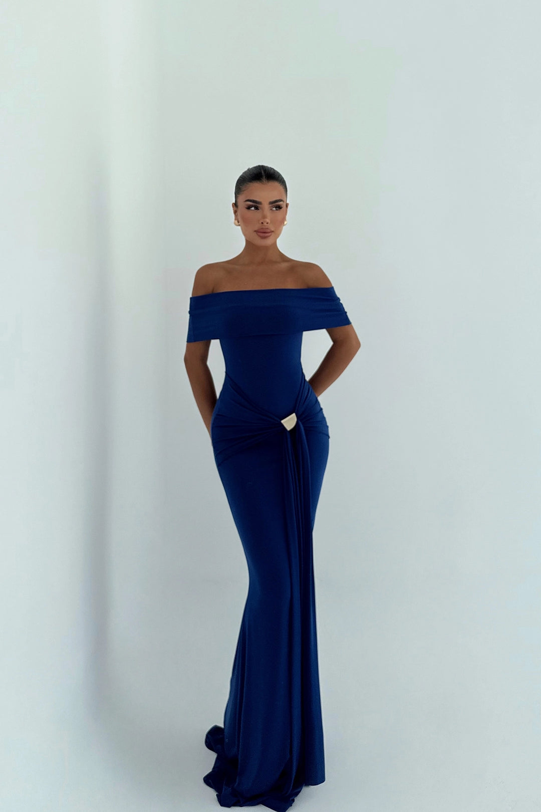 EYY Women Navy Blue Allayia Long Dress - Yalta