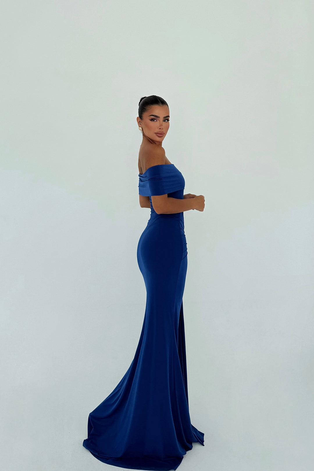 EYY Women Navy Blue Allayia Long Dress - Yalta