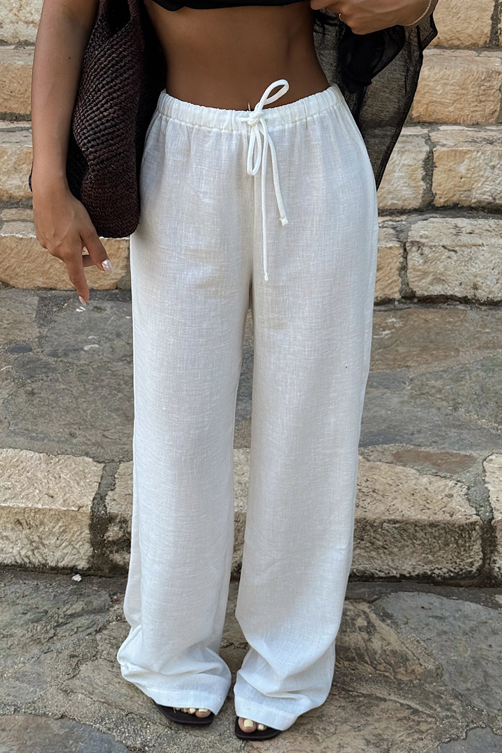 EYY Women White Tied Trousers - Ferizaj