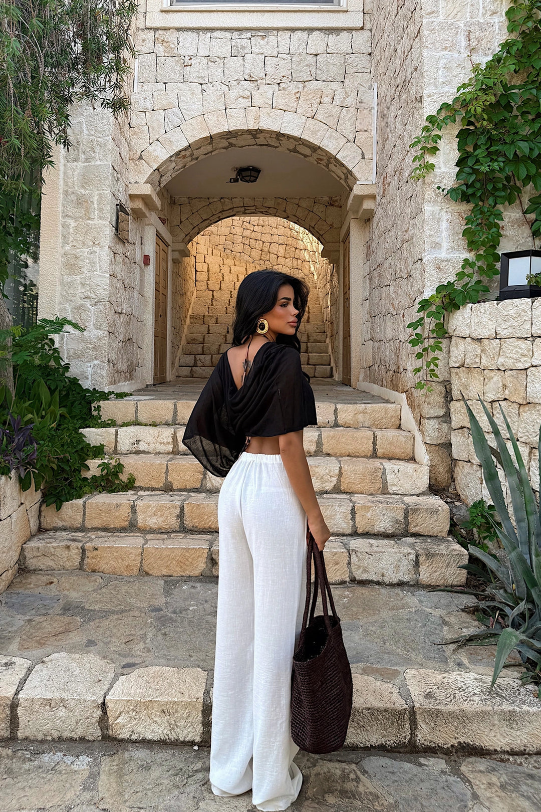 EYY Women White Tied Trousers - Ferizaj