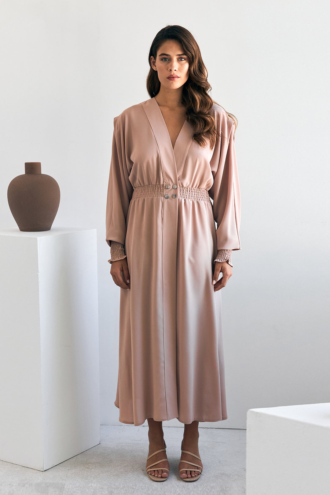 ZRF Women Laura Buy Pleated Curtain - Beige - Faenza