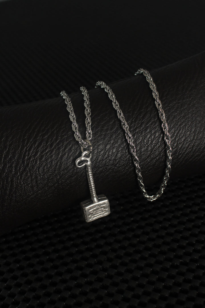 EBJ Silver Color Hammer Figure Men's Necklace - Holly Springs
