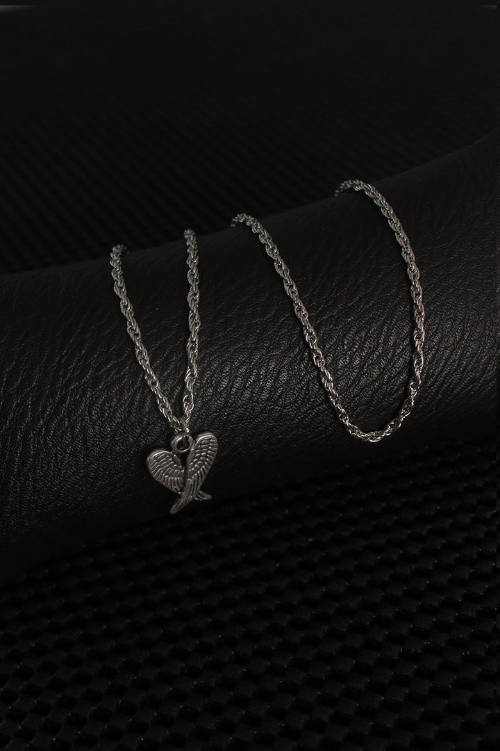 EBJ Silver Color Wing Figure Men's Necklace - Clifton