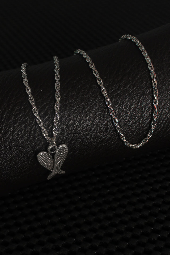 EBJ Silver Color Wing Figure Men's Necklace - Clifton
