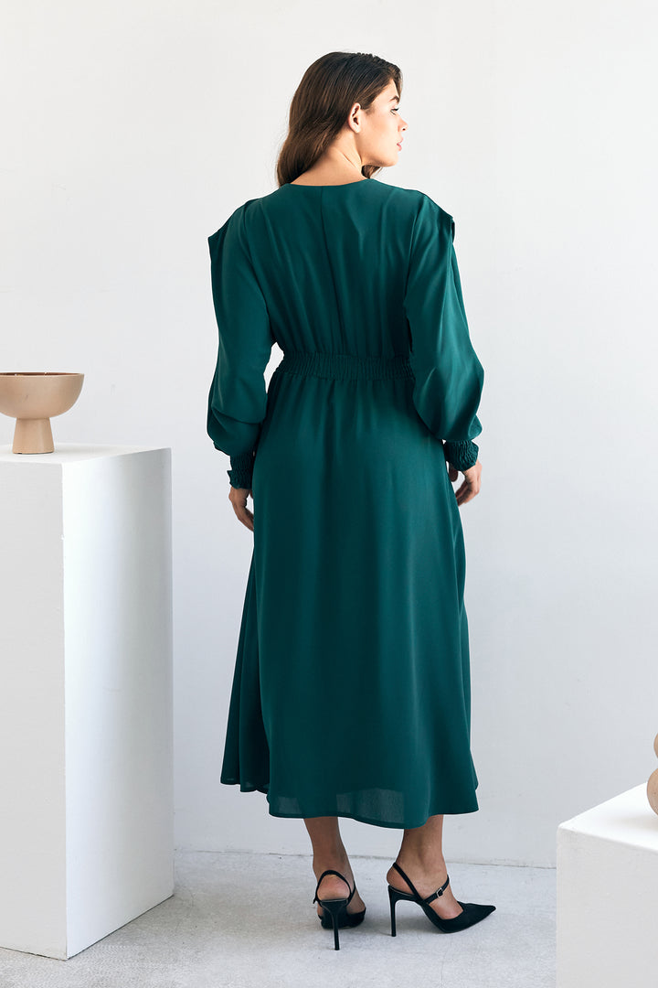 ZRF Women Laura Buys Ruffled Blouse - Emerald - Barking