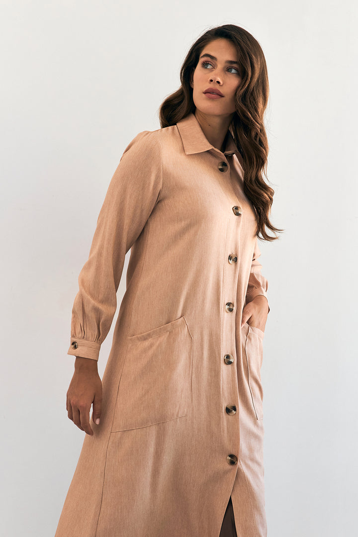 ZRF Women Mobile Detailed Tunic - Camel - Hermosillo