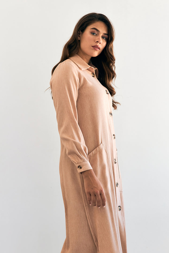 ZRF Women Mobile Detailed Tunic - Camel - Hermosillo