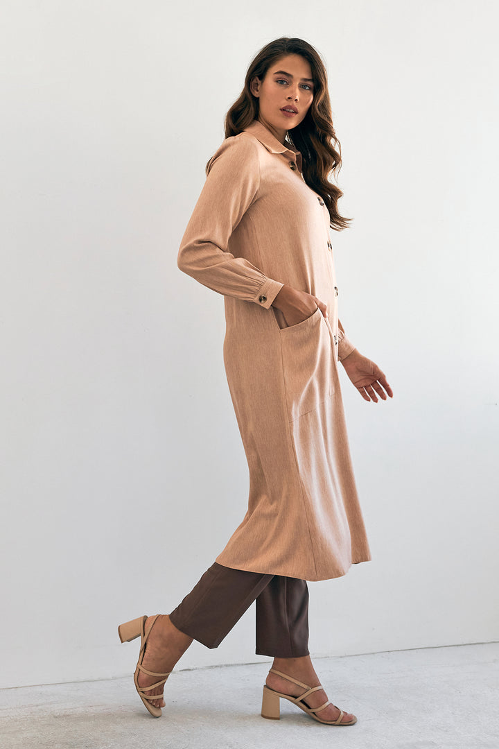 ZRF Women Mobile Detailed Tunic - Camel - Hermosillo