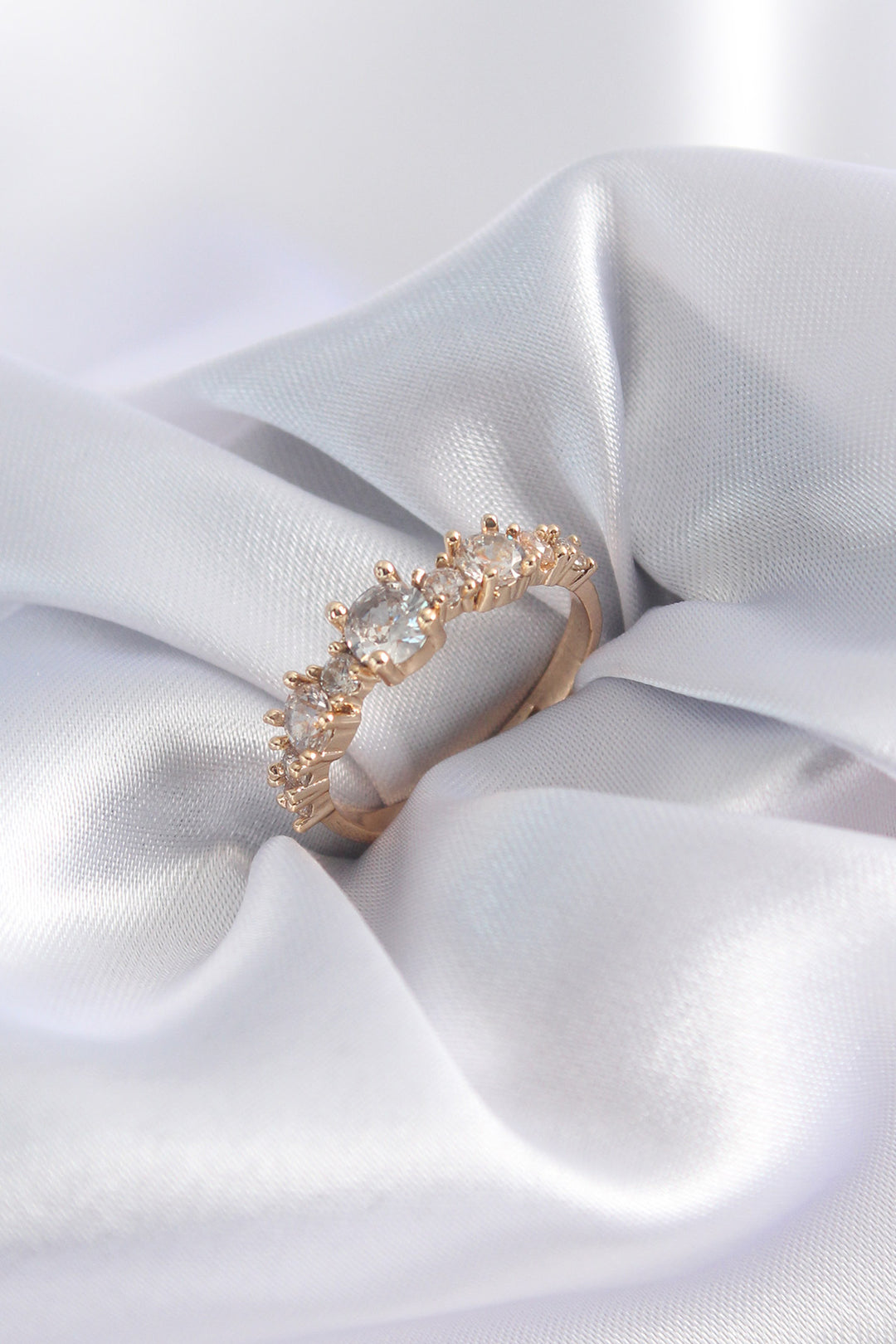 EBJ Gold Color Zircon Stone Women's Ring - Charleville-Mézières