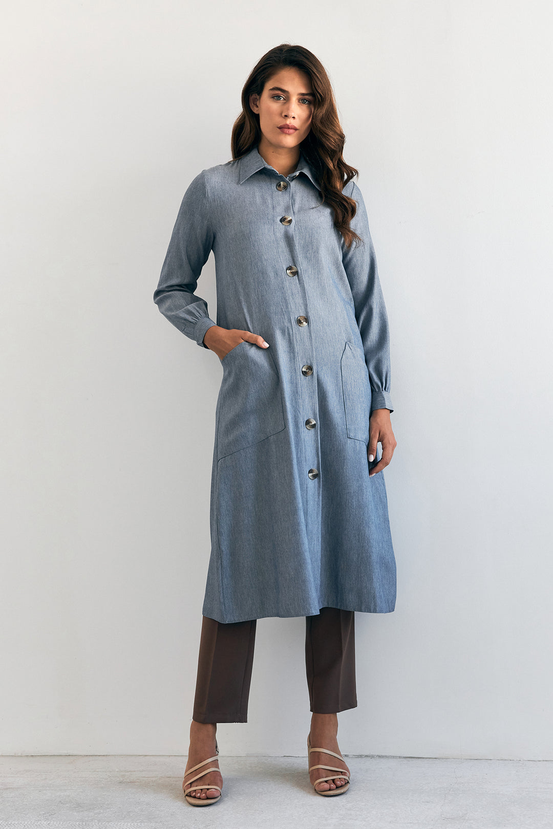ZRF Women Pocket Detailed Tunic - Indigo - Istres
