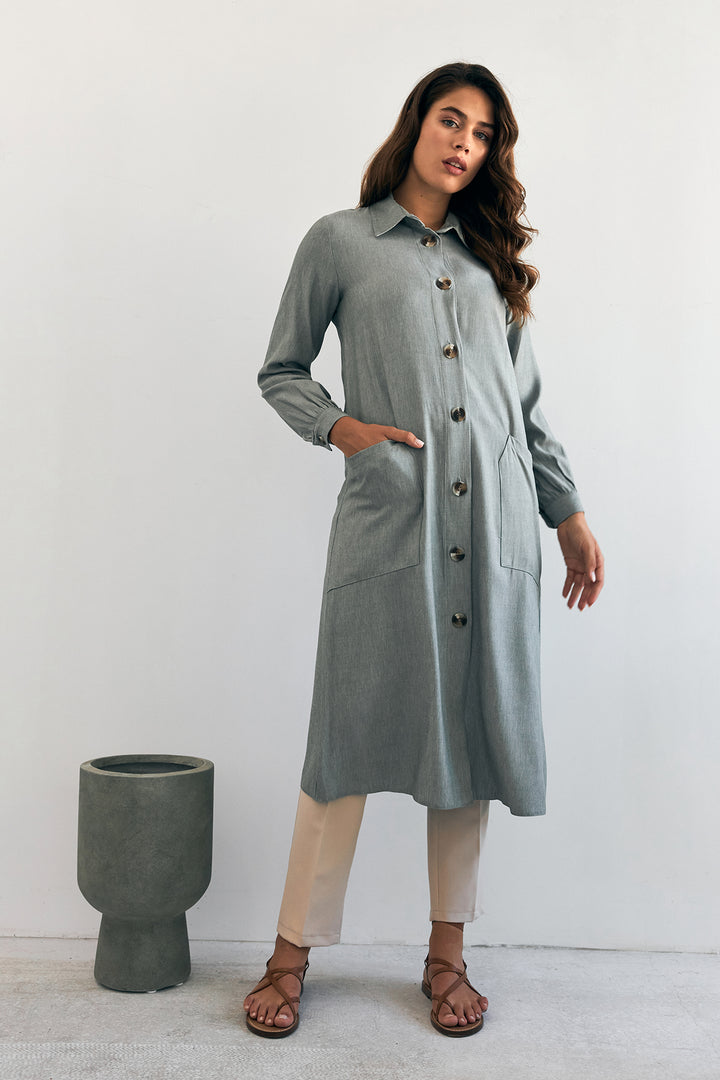ZRF Women Pocket Detailed Tunic - Mint - Wallasey