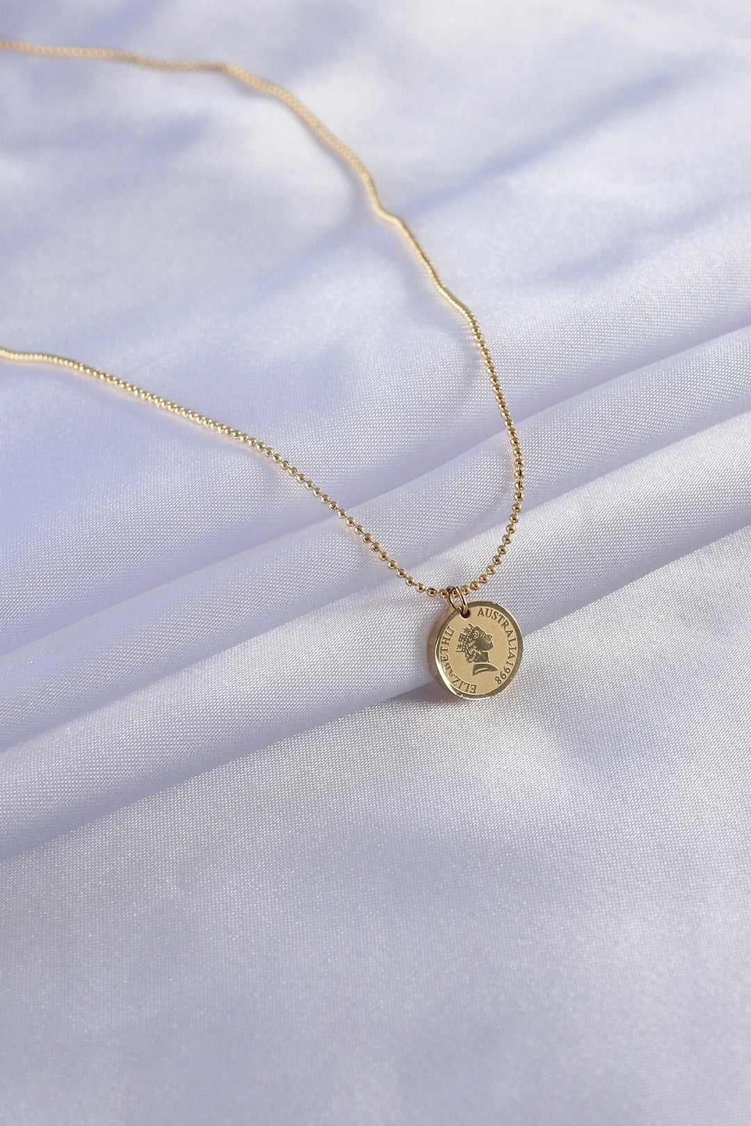 EBJ 316L Steel Gold Color Elizabeth Embroidery Women's Necklace - Wausau