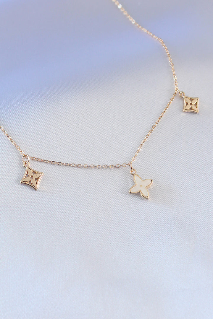 EBJ Gold Color Flower Figure Women's Necklace - Spokane