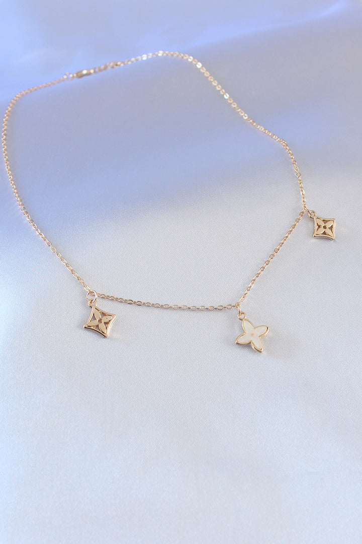 EBJ Gold Color Flower Figure Women's Necklace - Spokane