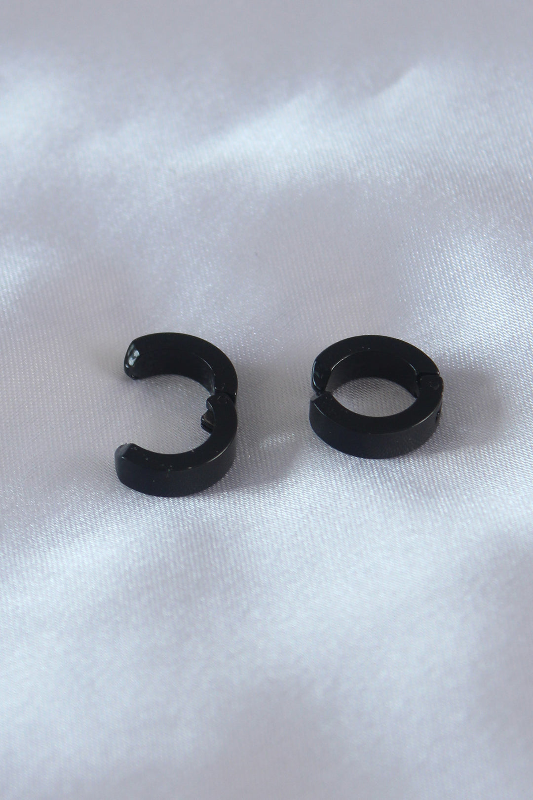 EBJ Steel Black Color Compressed Men's Earring - Coimbra