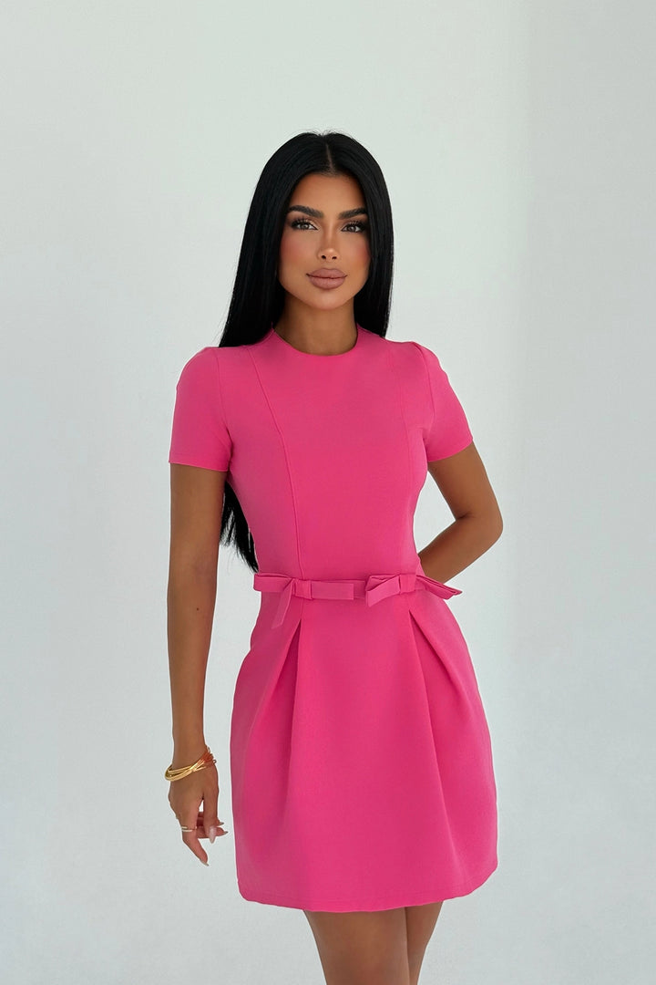 EYY Women Fuchsia Basic Mini Dress - New Bedford