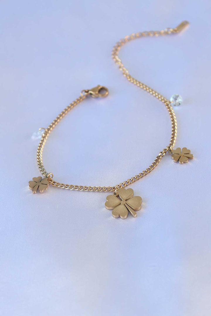 EBJ 316L Steel Gold Color Daisy Model Women's Bracelet - Braintree