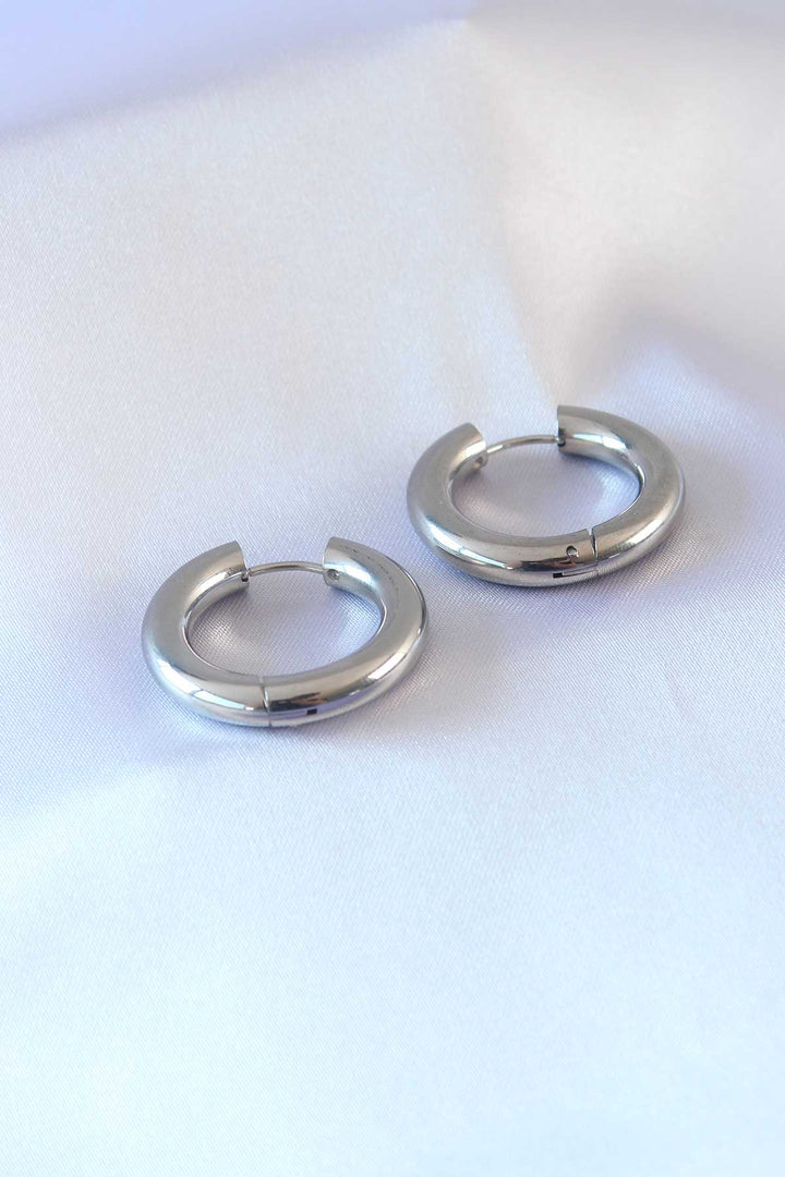 EBJ 316L Stainless Steel Silver Color Ring Model Women's Earring - Port Macquarie