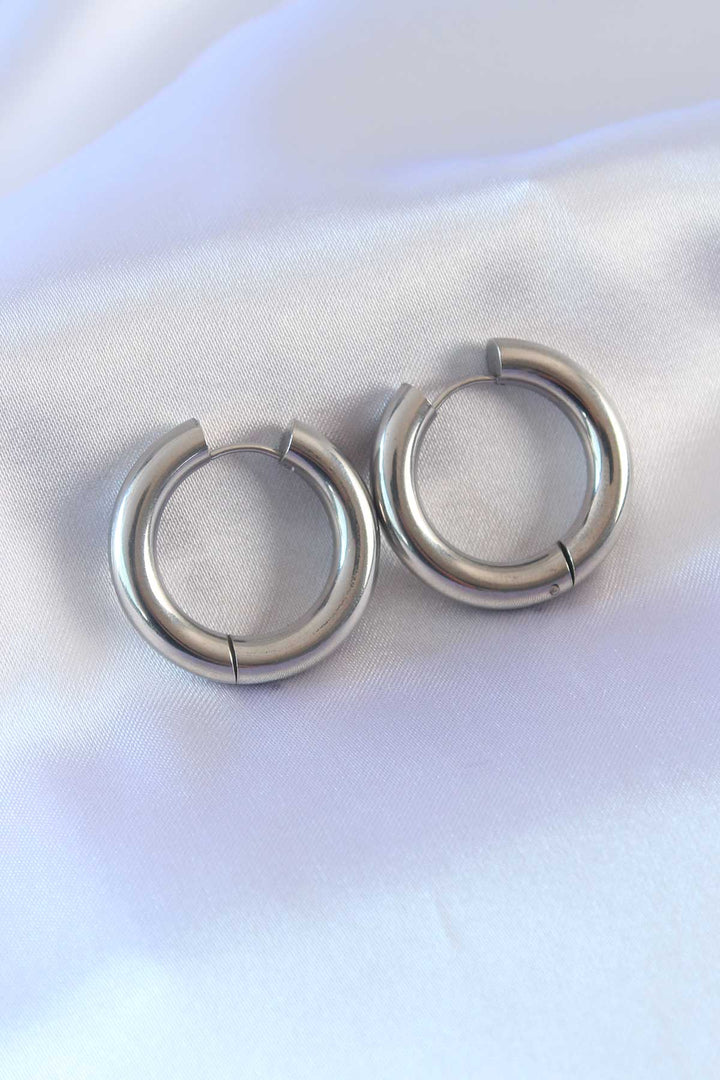 EBJ 316L Stainless Steel Silver Color Ring Model Women's Earring - Port Macquarie