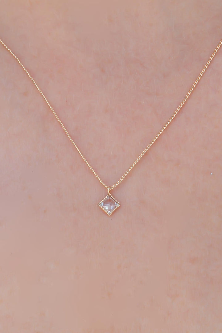 EBJ Gold Color Zircon Stone Women's Necklace - Gagny