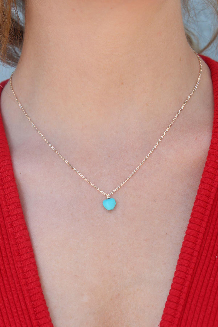 EBJ Gold Color Blue Bead Figure Women's Necklace - Ahrensburg