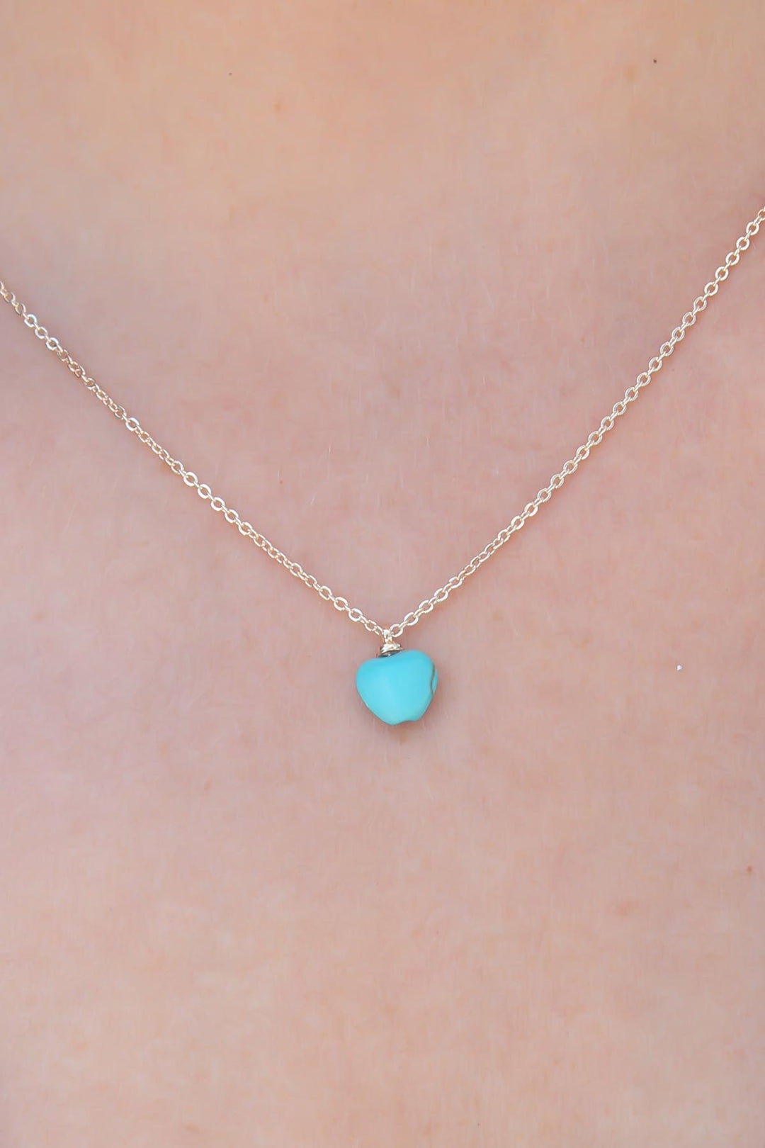 EBJ Gold Color Blue Bead Figure Women's Necklace - Ahrensburg