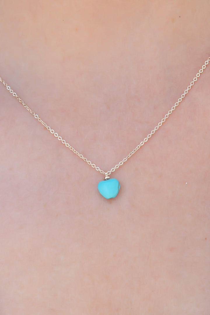 EBJ Gold Color Blue Bead Figure Women's Necklace - Ahrensburg