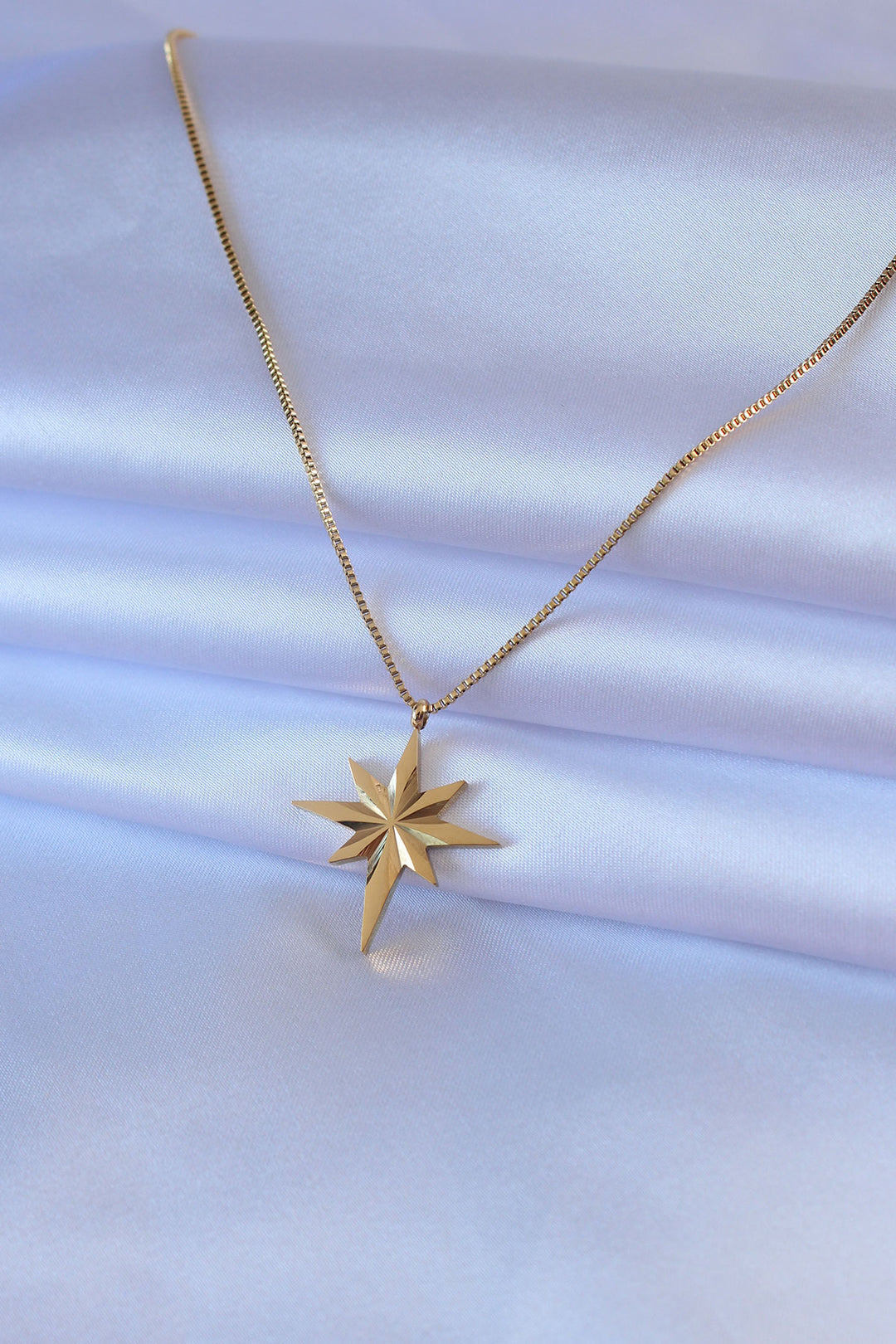 EBJ 316L Steel Gold Color North Star Model Women's Necklace - Woodley