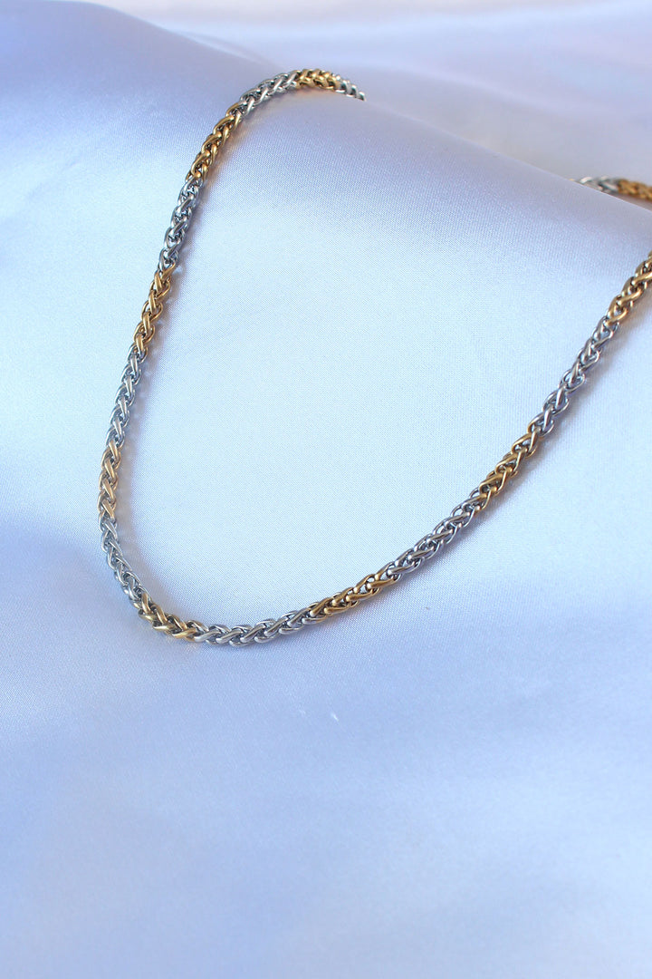 EBJ 316L Steel Mixed Color Thick Chain Model Men's Necklace - Bollate