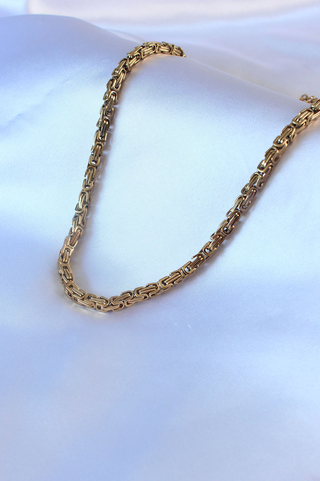 EBJ 316L Steel Gold Color King Chain Model Men's Necklace - Las Cruces