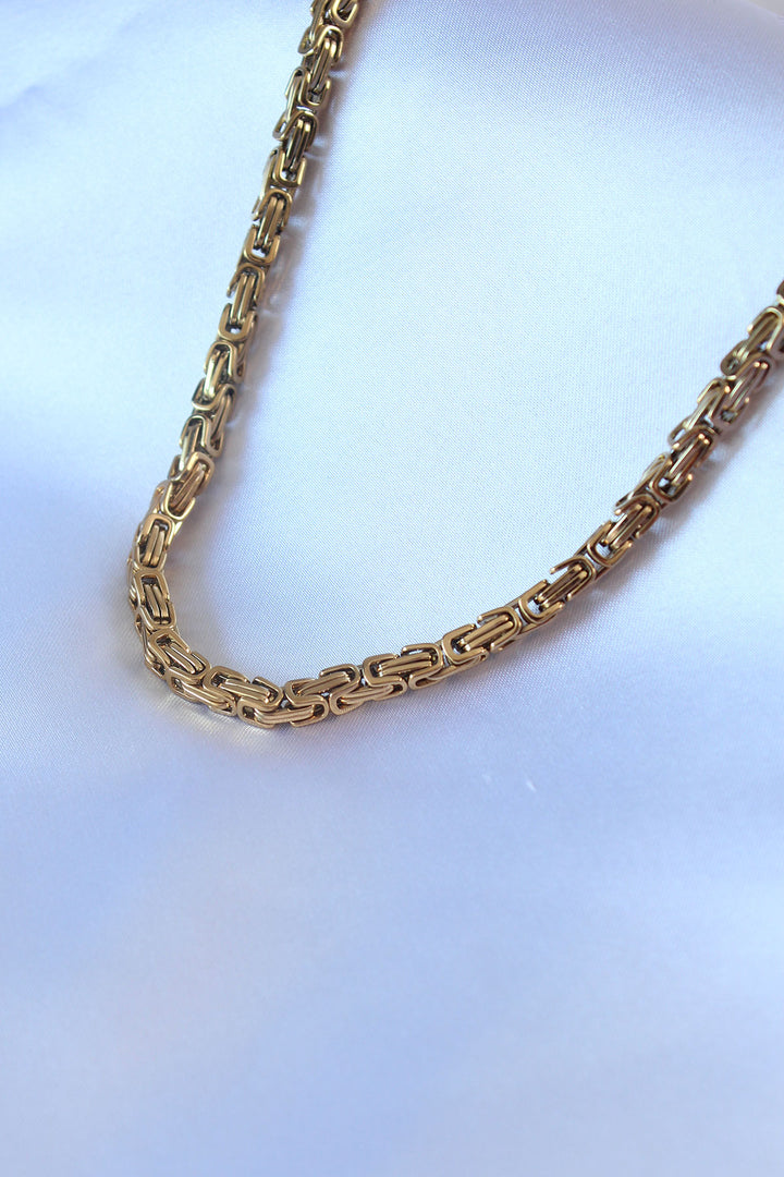 EBJ 316L Steel Gold Color King Chain Model Men's Necklace - Las Cruces
