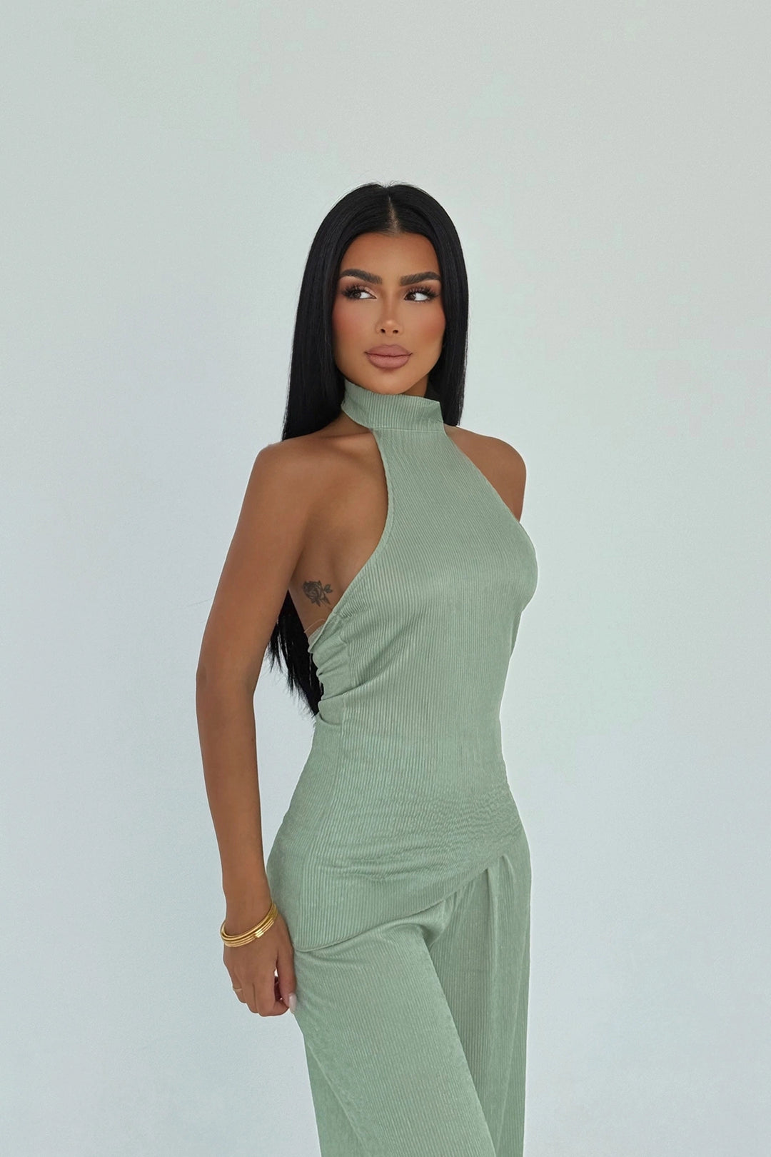 EYY Women Khaki Pantolon Takımı - Palenque